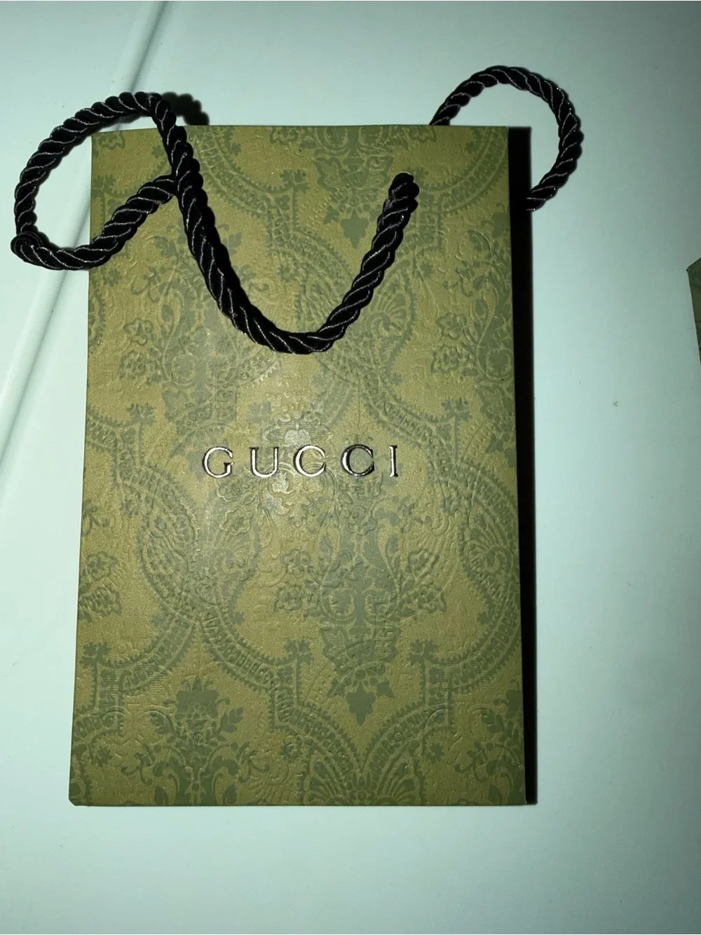 Gucci Green Patterned Gift Bag, Box & Dust Pouch Set